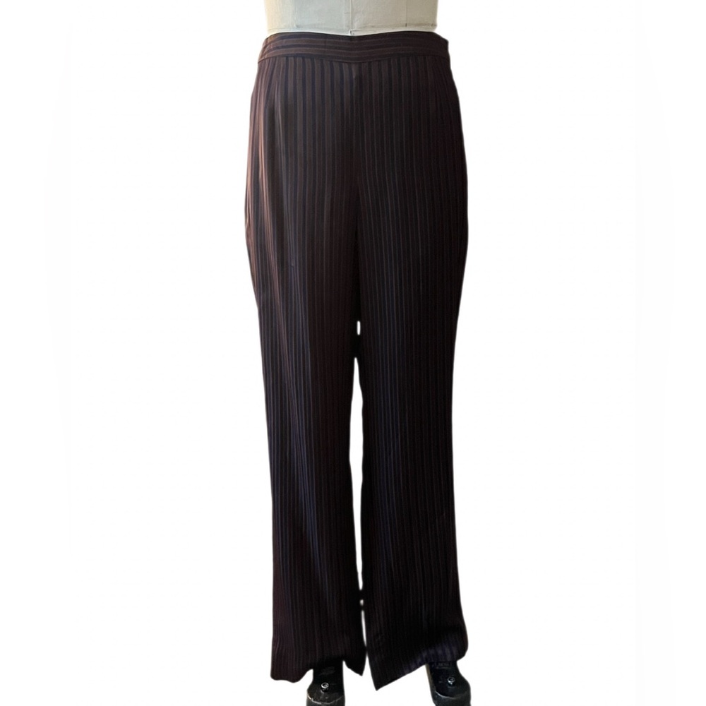 Carlisle New York Striped Satin Pants, NWT - Picture 7 of 11